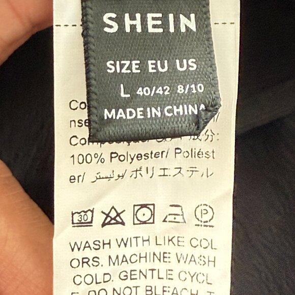 3 of Authentic Overalls Jumper Shein Melrose & Market Dazy Black Green Sz.S-L - Picture 2 of 12